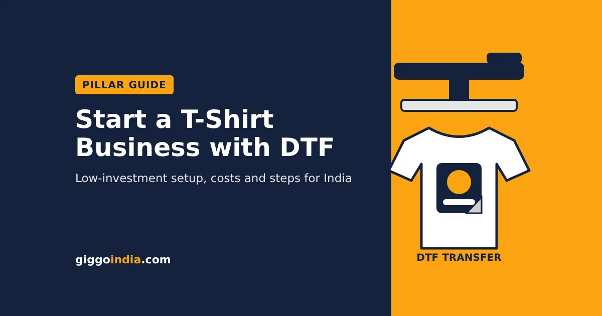 Guide to start a t-shirt printing business in India with DTF transfers and a heat press